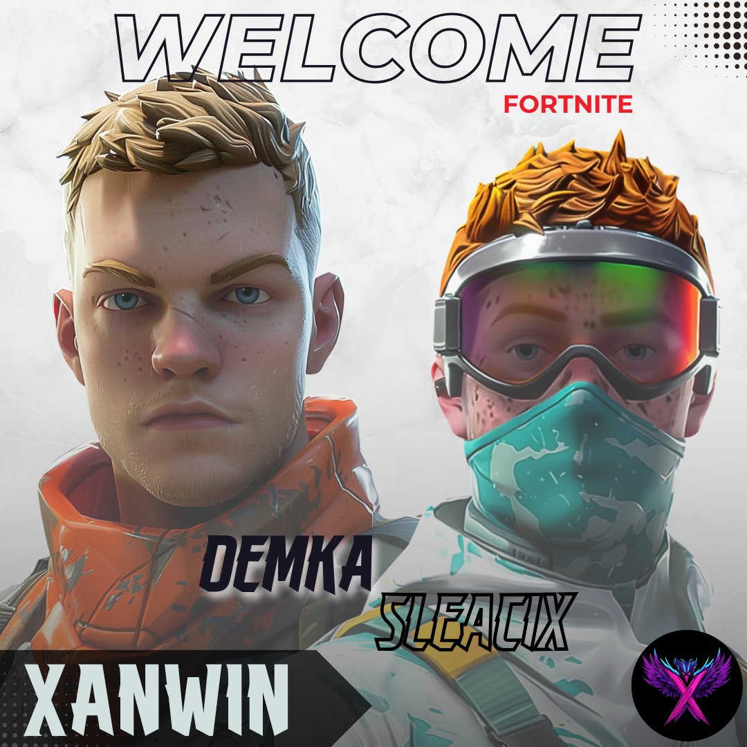 XanaryEsport's tweet photo. Nouvelle  saison Fortnite ! 
On accueille @sleacix  et @DemkaHd dans la team Xanary 🔥

Prêts à construire, éditer et clutch comme jamais 🏆

#XANWIN #Fortnite https://t.co/YXfbakeDSl