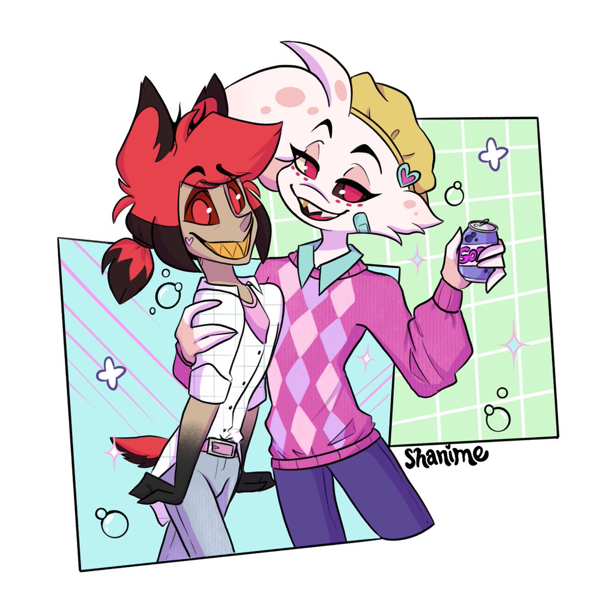 “My little soda pop😙”

I’m back on my bs again🤭💕

#hazbinhotel #hazbinhotelfanart #hazbinhotelangeldust #hazbinhotelalastor #radiodust