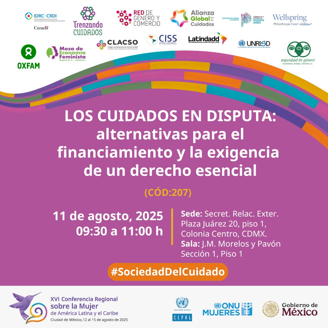 MesaEconomiaFem's tweet image. HOY! Los cuidados en disputa: alternativas para el financiamiento y la exigencia de un derecho esencial".
Cierre a cargo de Ana Isabel Arenas, MEF Bogotá
Enlace: facebook.com/OxfamEs/videos…