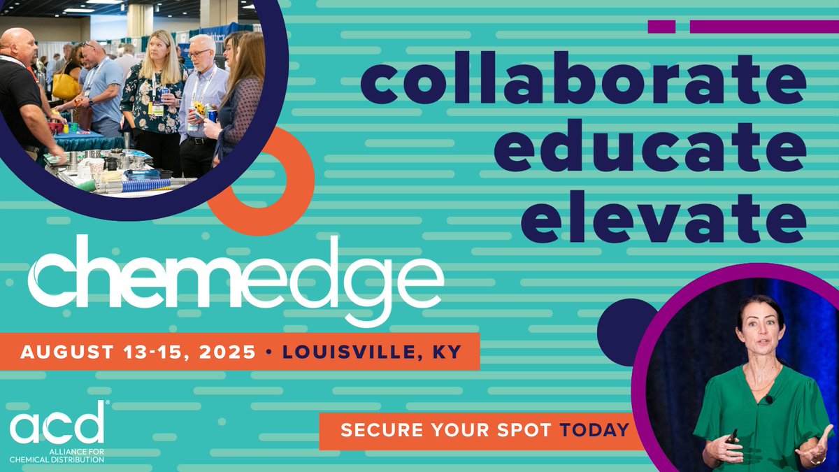 Chemical Week (@chemicalweek) on Twitter photo ๐ Join <a href="/ACD_chem/">Alliance for Chemical Distribution</a>โs #ChemEdge2025 ๐
Chemical Week is proud to sponsor this must-attend event for chemical distribution pros. Learn from experts, explore the expo, and connect with peers in Louisville!
Register now โ okt.to/tgAxbZ
#ACDConnection #ACDCE25 ๐ Join <a href="/ACD_chem/">Alliance for Chemical Distribution</a>โs #ChemEdge2025 ๐
Chemical Week is proud to sponsor this must-attend event for chemical distribution pros. Learn from experts, explore the expo, and connect with peers in Louisville!
Register now โ okt.to/tgAxbZ
#ACDConnection #ACDCE25