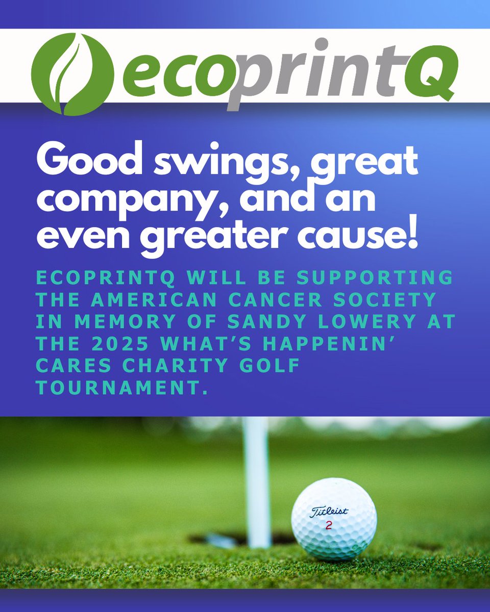 On August 18th, Ever Milanes, Alfredo Milanes, Dominick Bracero and Chad Clayton will proudly represent ecoprintQ at the 2025 What’s Happenin’ Cares Charity Golf Tournament in Bloomfield Township, Michigan, benefiting the American Cancer Society in memory of Sandy Lowery.