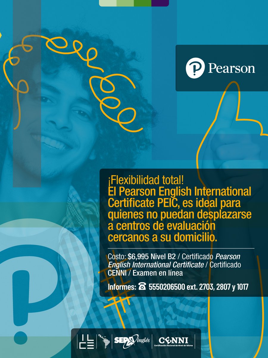 💼📚 ¿Quieres avanzar en tu carrera o estudios?

Obtén una certificación válida con SEPA inglés y Pearson, sin salir de casa. Tú decides cuándo y cómo. 💻🌍

🗓️ ¡Contáctanos y agenda ya tu examen!