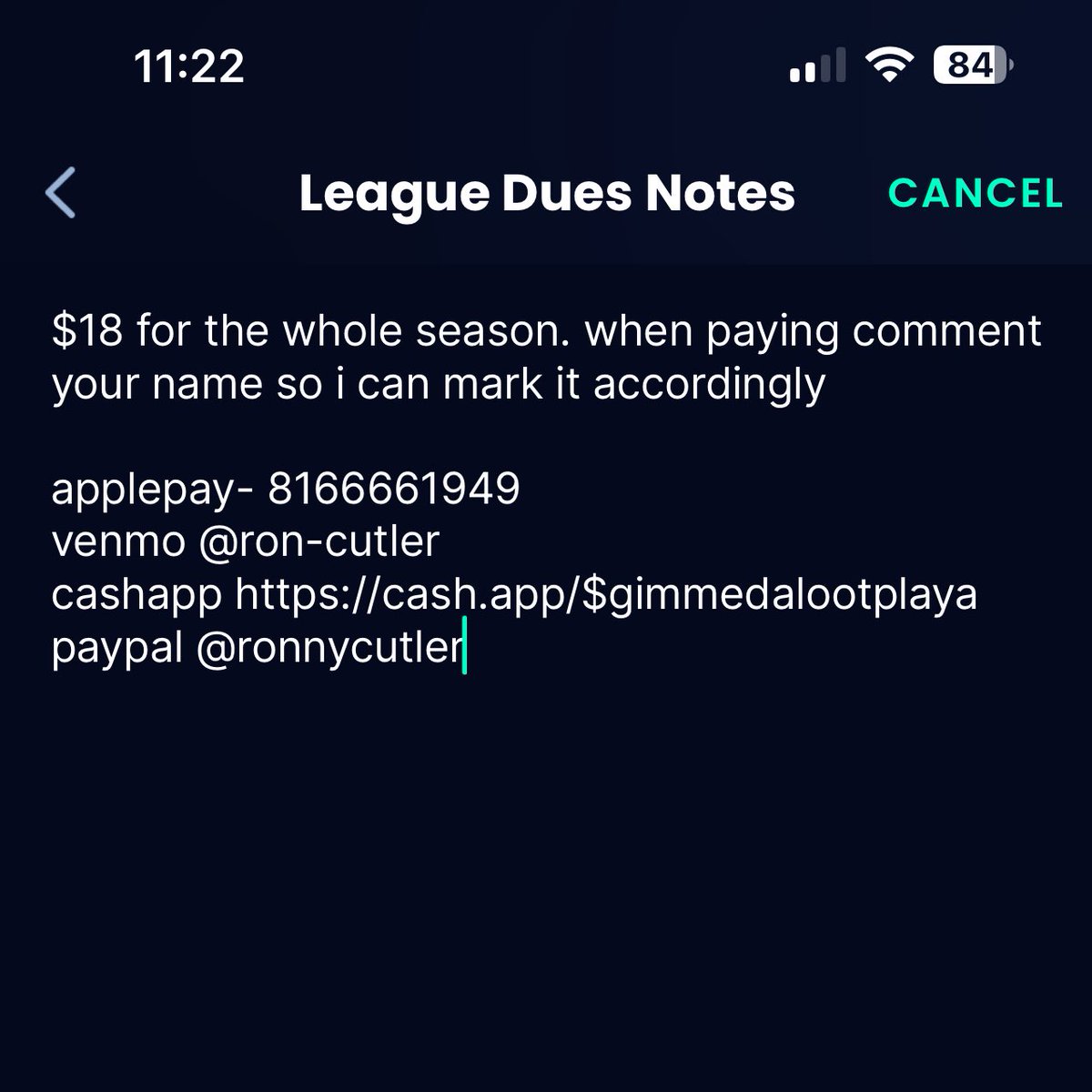 gooncoon's tweet photo. Here some details on a weekly pickem I’m running in sleeper. If anyone is interested let me know and I’ll send you the invite ! 20 people so far so the more folks the more payout per week ! https://t.co/CjA4GA6N8q