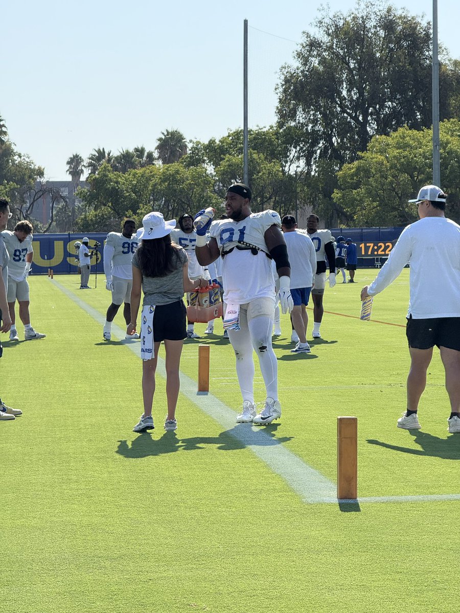Kobie Turner (back) is back at practice.