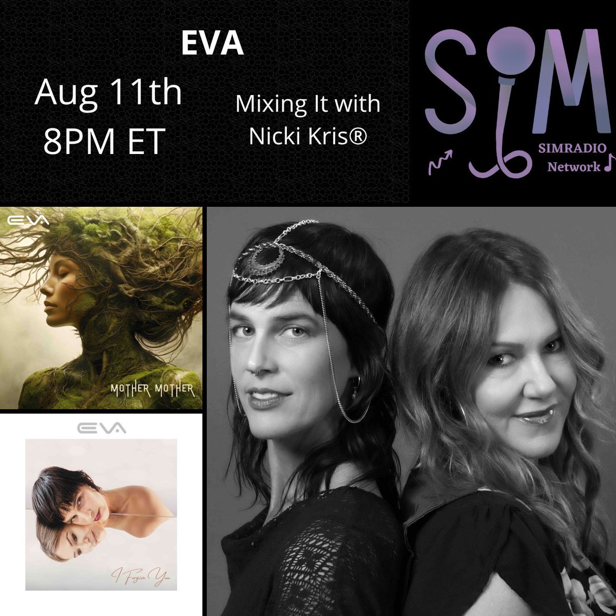 🎙️ TONIGHT’S THE NIGHT! 🎙️ Host @nickikris goes LIVE on an all-new Mixing It with the amazing a cappella duo- EVA 🌟🎶 🕗 8 PM ET / 5 PM PT.  buff.ly/mymHVfX  Don’t miss out on this incredible conversation! Tune in and join us LIVE! 🎧✨ #MixingIt