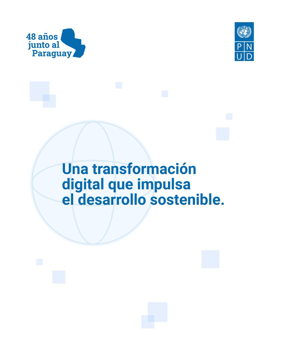 PNUDPARAGUAY's tweet photo. Este año celebramos 48 años en 🇵🇾 Creemos en un futuro donde la tecnología sea una aliada para mejorar la calidad de vida de las personas. Contribuimos con el país en acciones donde la digitalización fue clave para alcanzar importantes aportes. 
#PNUDPy48 https://t.co/Z3luVhsh0K