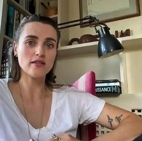 DerpSwan's tweet photo. GOD BLESS THIS SHORT SLEEVED TSHIRT FOR FINALLY GIVING US A GLIMPSE AT ALL 4 TATTOOS ON KATIES UPPER LEFT ARM!! https://t.co/h5cIKOrP0L