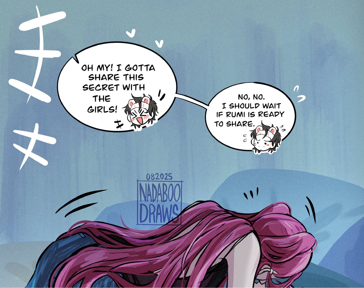 nadaboodraws's tweet photo. One of the girls' night out Pt.2 (1/2)  

Guess who Mira is with?

#KPOPDEMONHUNTERS #mira #romance #abby #miromabby https://t.co/vvuzfM7xYv