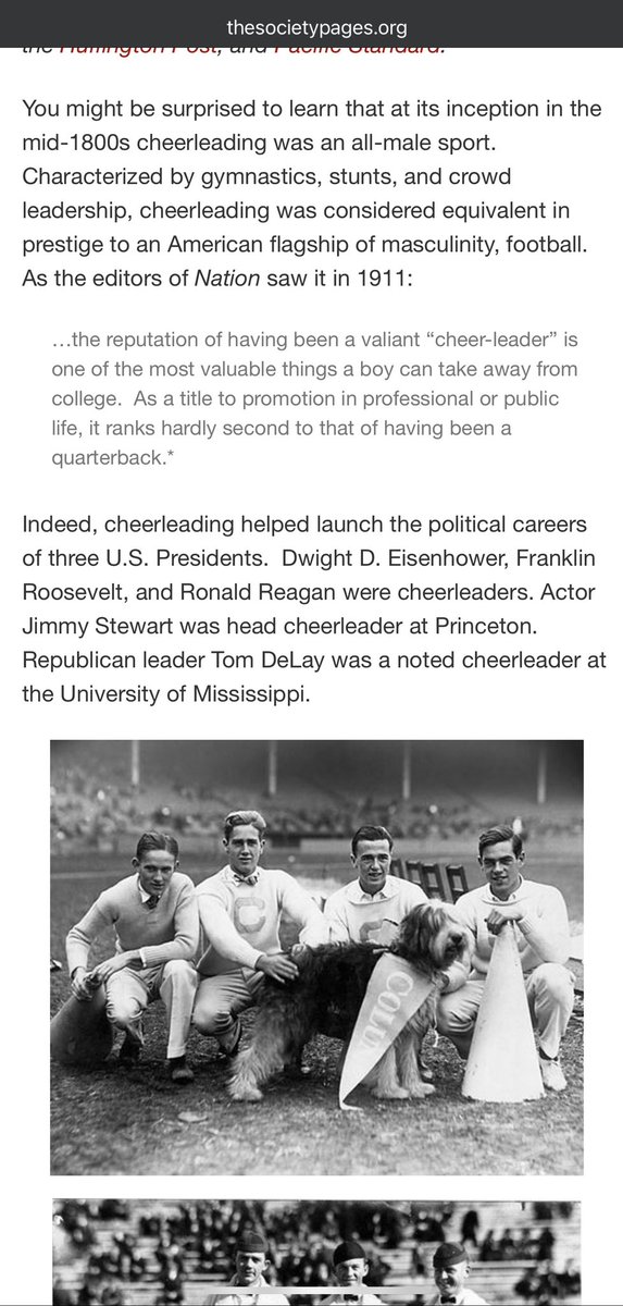 grammagrumps's tweet photo. @OwenShroyer1776 Cheerleaders were not women in the old days. Google it. https://t.co/4LIdsv7j5E