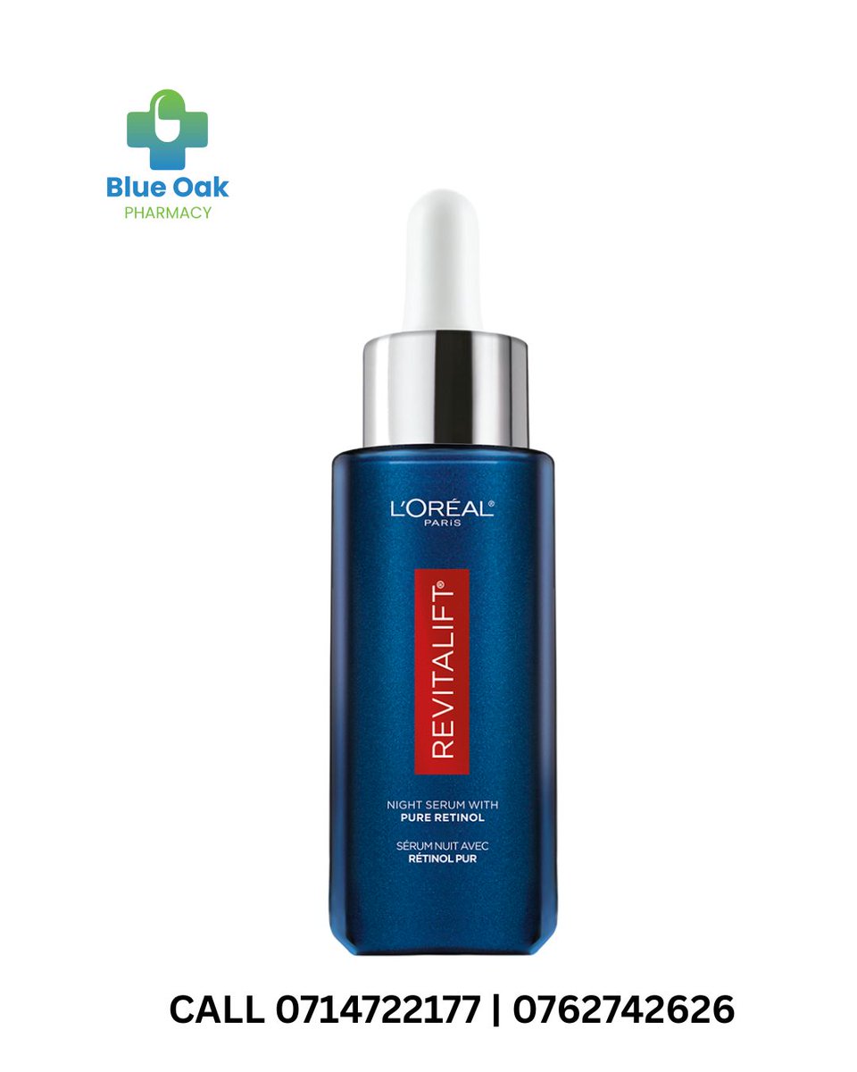 BlueOakPharmacy's tweet photo. The Revitalift Night Serum, 0.3% Pure
Retinol is formulated with soothing
ingredients like glycerin and hyaluronic
acid to help balance the potential drying
effects of retinol. The allergy-tested serum
is suitable for all skin types

Contact us to order L'oreal Paris products. https://t.co/2yTIs5rzHl