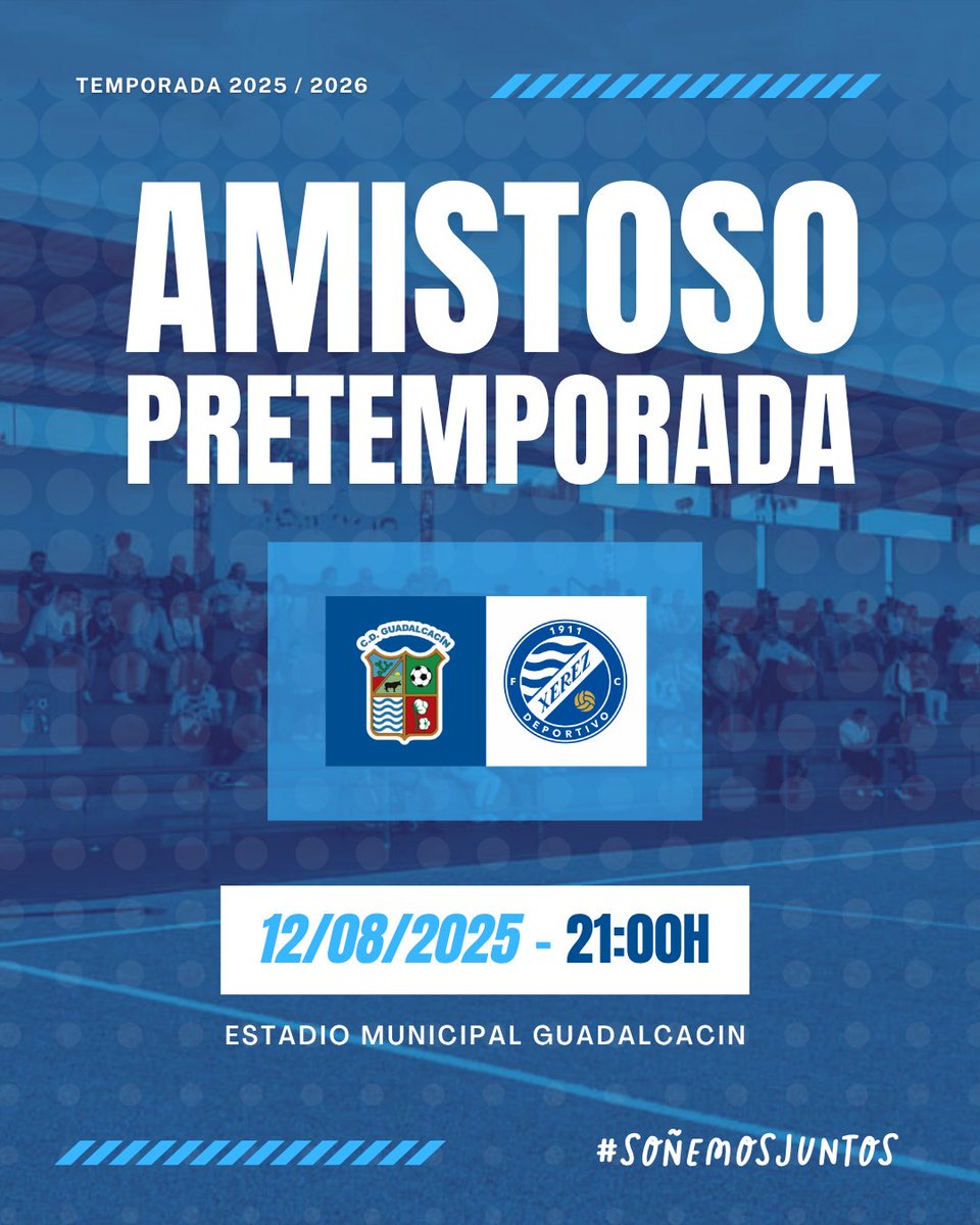 cdguada_oficial's tweet photo. 🔵⚪ AMISTOSO | Primer test de pretemporada para los nuestros frente a un rival recién ascendido a la categoría, será en un horario peculiar debido a la ola de calor.

📆 Martes 12 Agosto
🕖 21:00h
🆚️ Xerez DFC "B"
🏟 Campo Municipal Guadalcacin https://t.co/lVIyuWOCcb