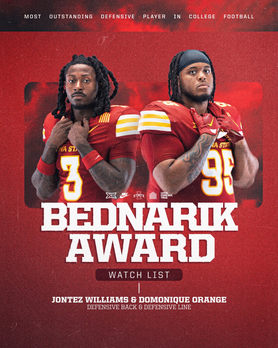 Tez &amp; Dom ➡️ Bednarik Award watch list👀