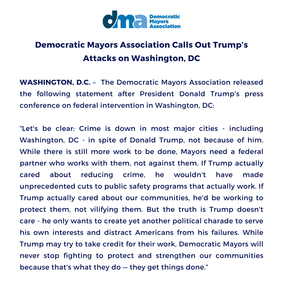 Democratic Mayors tweet media