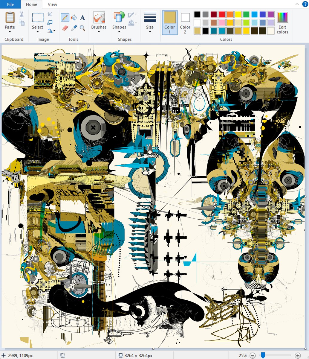 color/composition study, MS Paint, 2025