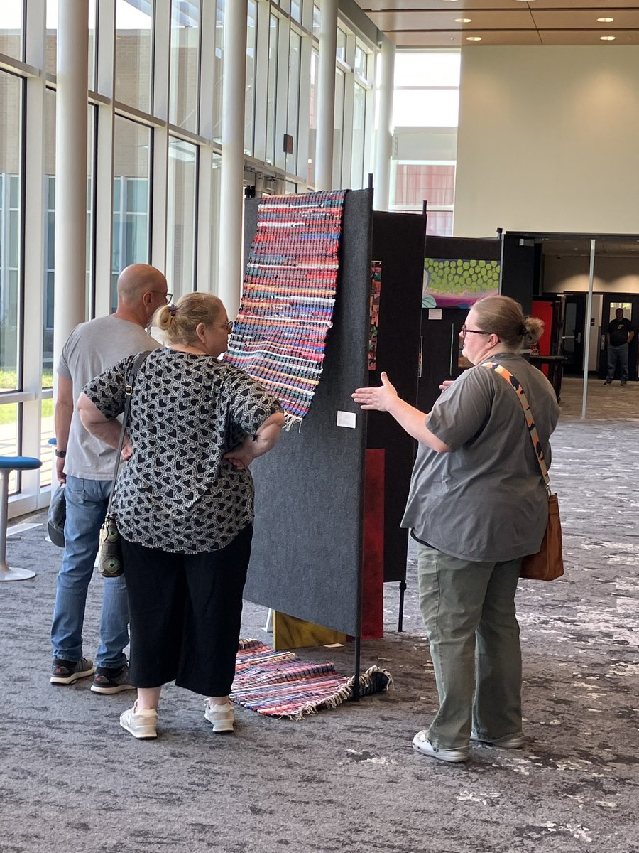 TPMSVisualArts's tweet photo. To kick off the new school year, our amazing visual arts teachers are leading with creativity. 🎨✨ The inaugural Visual Arts Teacher Exhibit highlights their unique talents — a celebration of imagination, passion, and artistry across the district. @CFBISD https://t.co/ZqQg4W6LXB