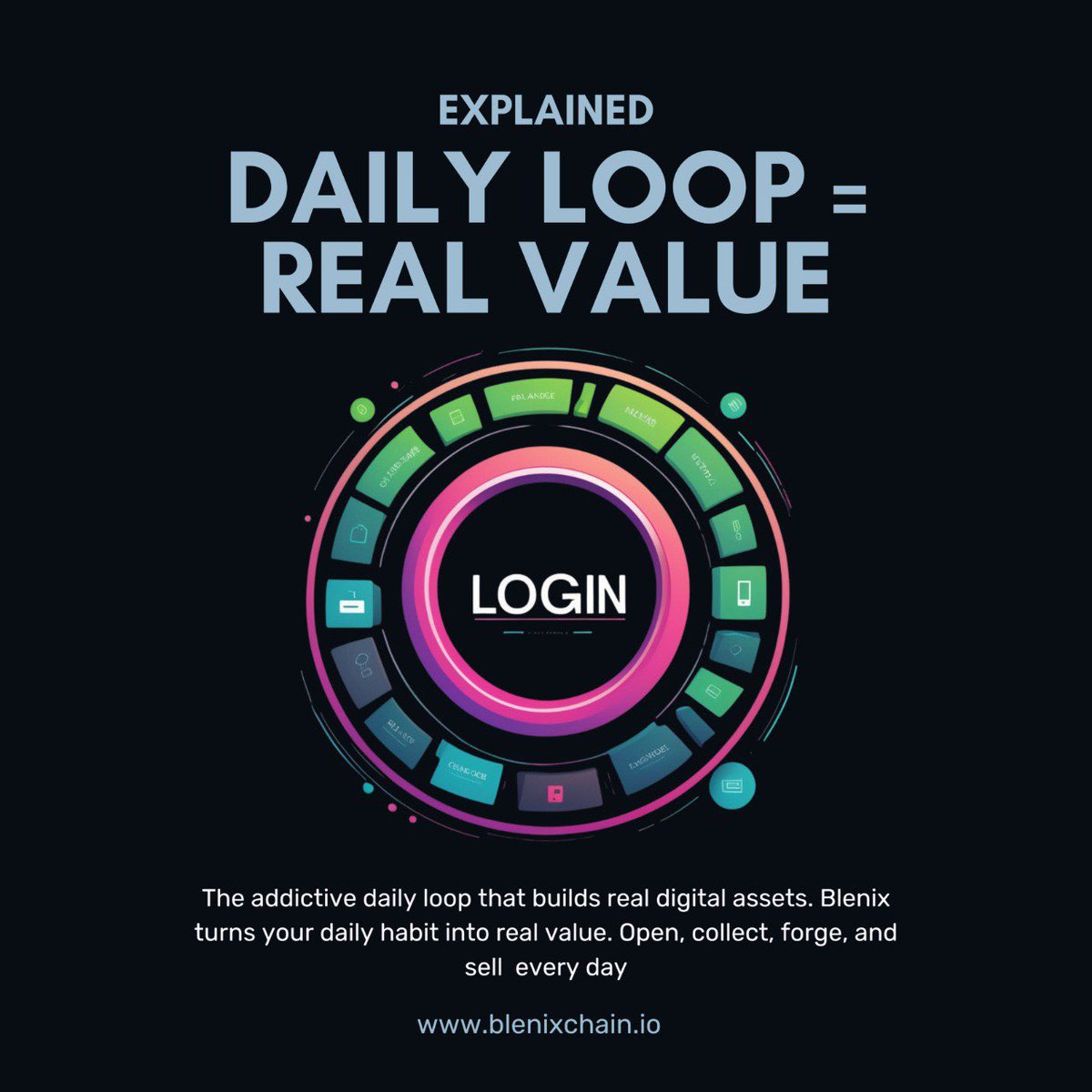 blenixchainio's tweet photo. What keeps people coming back to Blenix every single day?
It’s the loop.

✅ Login

🎁 Open boxes

🔨 Forge collectibles

💥 Smash or 🏪 Sell

🔄 Repeat

It’s addictively rewarding — not just in-game, but in real earnings.
You’re not just playing a game. You’re participating in a living crypto economy that rewards your attention and strategy.

🎯 Don’t miss a day. The value stacks.

#CryptoRoutine #DailyEarners #Web3Loop #GamifiedEngagement #DigitalEconomyLoop #BlenixAddiction #PlayDailyEarnDaily #OpenCollectRepeat #MysteryBoxCycle