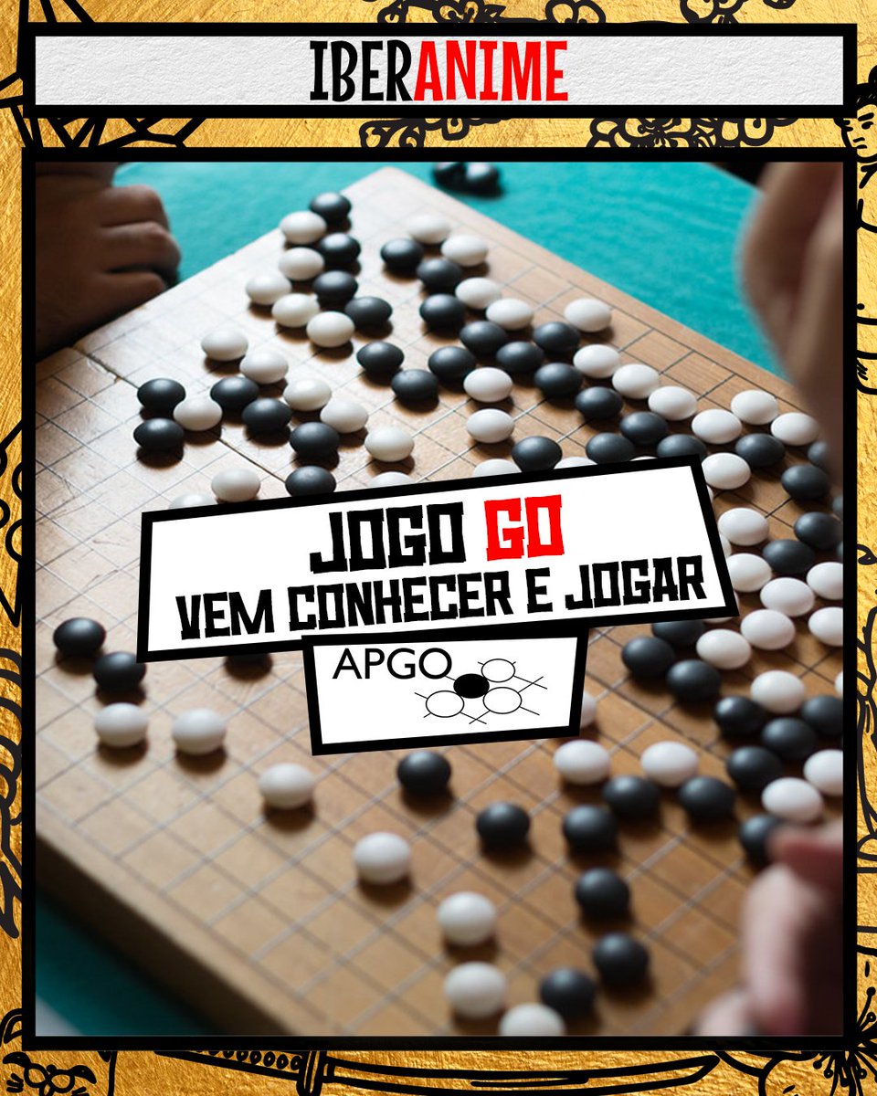Descobre o milenar jogo de estratégia Go no Iberanime do Porto! No stand da Associação Portuguesa de Go (APGo) vais poder experimentar este fascinante jogo de tabuleiro. Sábado, no palco Japão, não percas também uma talk especial sobre o Go