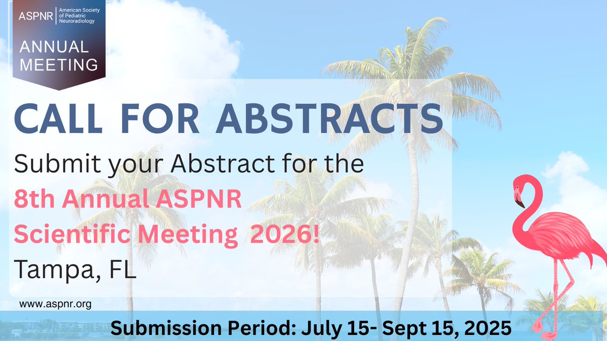 Ready to present at #ASPNR2026?

🎓 Abstract submissions are now OPEN!

📅 Deadline: Sept 15 – don’t miss it!

Submit here ➡️ Submitter Login Page - ASPNR Call for Abstracts - ASPNR's 8th Annual Scientific 2026

#pedineurorad <a href="/laura1127md/">Laura Hayes</a> <a href="/draash/">Aashim Bhatia, M.D., M.S.</a> <a href="/WmOBrienDO/">William T. O'Brien, DO 🧠🩻</a>