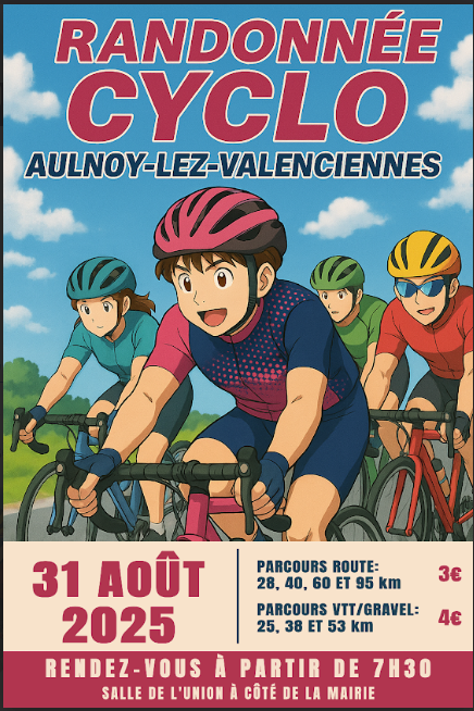 tlvi_fr's tweet photo. Aulnoy-lez-Valenciennes - Randonnée cyclo le 31 août
https://t.co/ZJgfj9WI33 https://t.co/WemufrnLGP