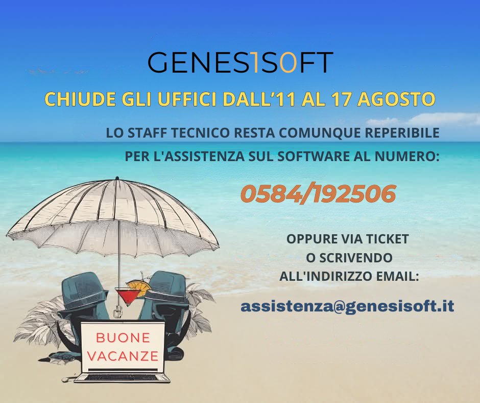 genesisoftIT's tweet photo. #GENESISOFT #SoluzioniInformatiche #agosto https://t.co/4yUf7f0cWO