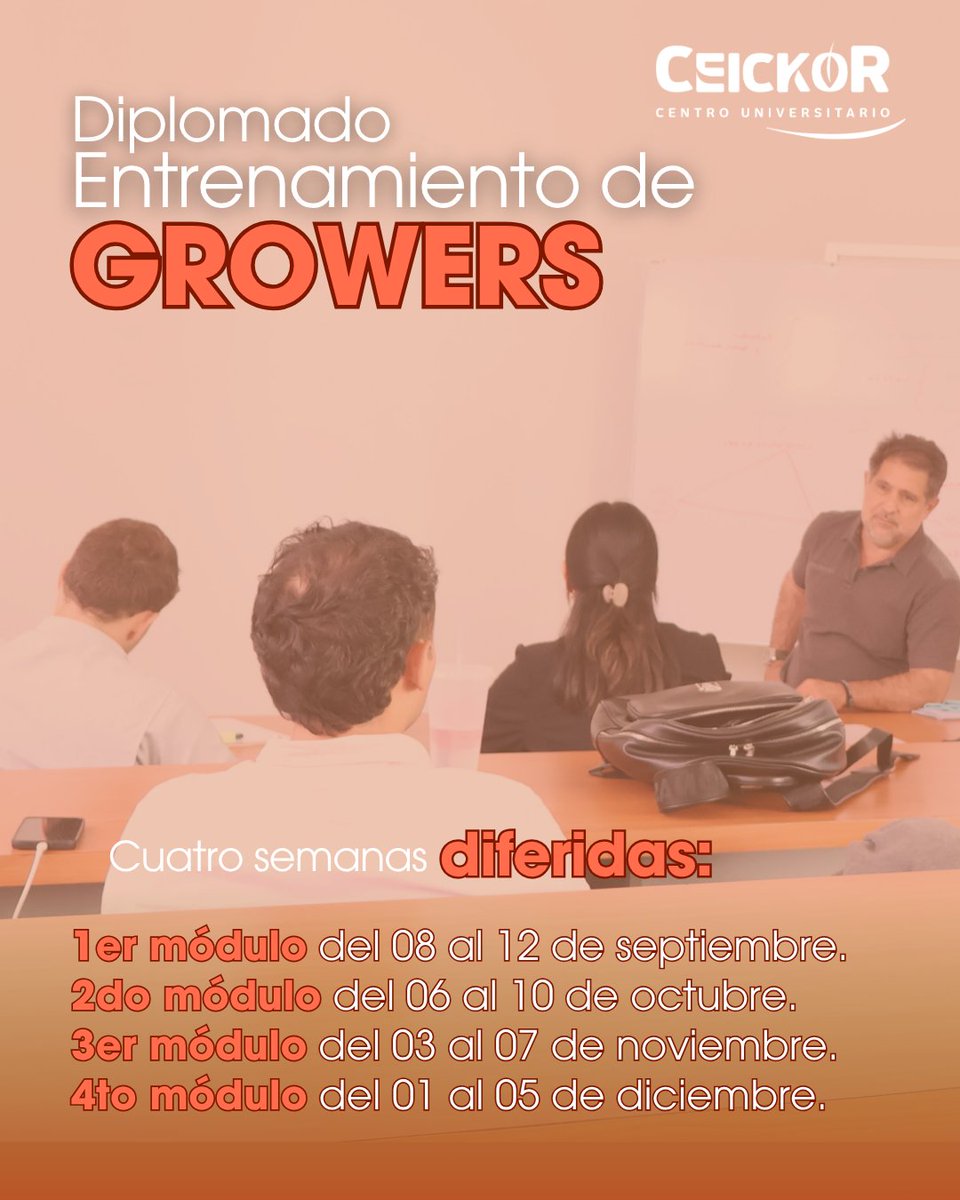 CEICKOR's tweet photo. ¡Septiembre es el mes para crecer! 
Cursos prácticos, intensivos y actualizados con lo que el campo y la industria realmente necesitan.

Aprende de expertos, con metodologías activas y en un entorno que respira agricultura de alto nivel.

📅 ¡Inscripciones abiertas! Cupo limitado https://t.co/qObp4hCOBr