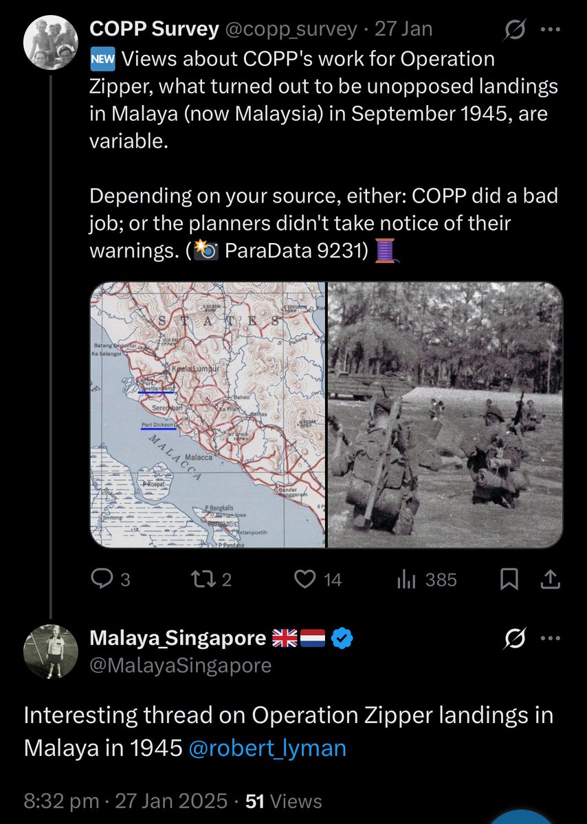 MalayaSingapore's tweet photo. @Npteggchaser @WeHaveWaysPod @almurray Indeed, Zipper was a risky Operation.
Malaya was a confused mess in the last days of Japanese occupation as #JohnDavis #SOE #Force136 narrated in “Our Man In Malaya” - He was friends with #ChinPeng, leader of the #MCP who would turn on #Britain post #SWW in the #MalayanEmergency https://t.co/tn2qqkCHJ2