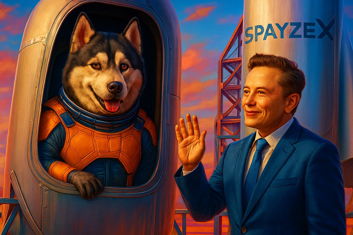 Huskstoken's tweet image. $Husks never stops the grind💯. 
 
….. Moon bound.🪐🐕🚀