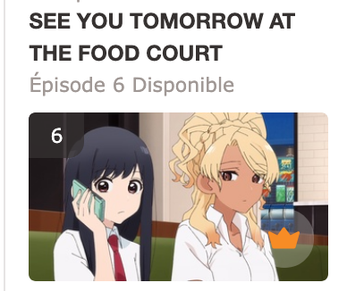 Déjà le dernier épisode de ce poulet #foodcourt