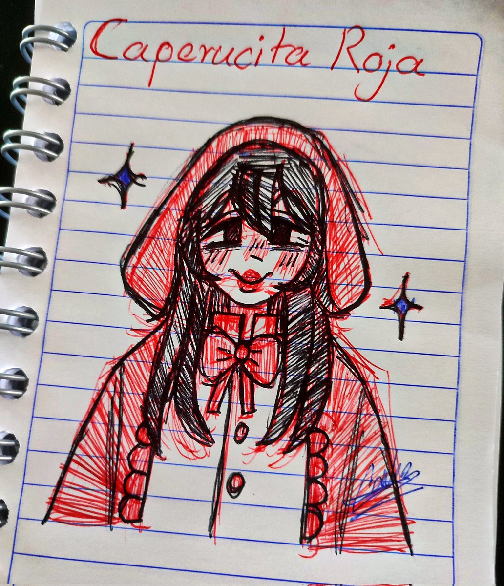 ❤️🐺👵✨
La hice en clases de literatura porque la maestra nos relató el cuento. #art