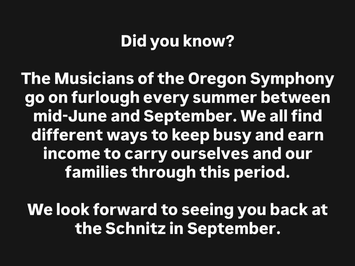 Wondering what the OSO musicians are doing this summer? 

Violist Charles Noble has been enjoying some chamber music performances with Willamette Valley Chamber Music, something he does every summer.