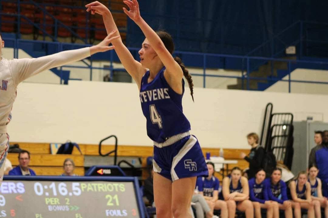 5’4” Guard Haley Falcon of Rapid City Steven is C3 Skills committed. Haley is one of the best girls 3-point shooters I’ve came across. Had a shooting competition at #WestRiverElite and she made 30/45 threes for 67%. Quick on the court and with the ball. Can handle the ball as a