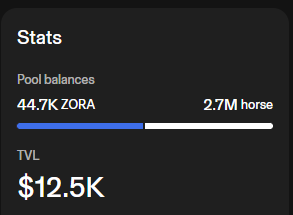 banterlytics's tweet image. $horse is more zora aligned now.

@js_horne has moved his LP from horse/weth to horse zora