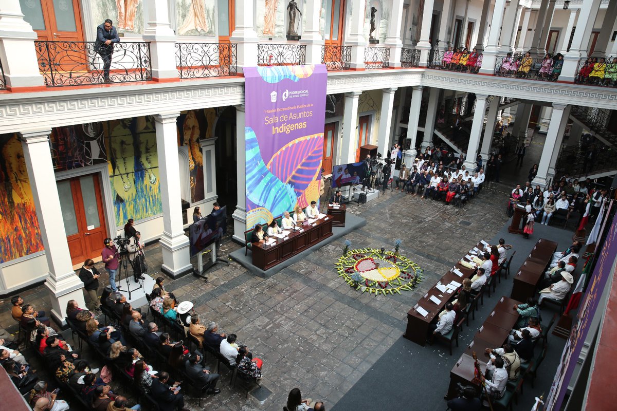 PJEdomex's tweet photo. La #SalaDeAsuntosIndígenas del #PJEdomex otorgó amnistía a Bonifacia, mujer mazahua, adulta mayor, que vivió en pobreza, rezago educativo y fue víctima de violencia, sexual y patrimonial. Sin traductor de su lengua y sin perspectiva de género, fue sentenciada en procedimiento abreviado a 8 años y 9 meses de prisión por homicidio simple, vulnerando su derecho a un debido proceso.

Tras el análisis de su caso, se acreditaron violaciones graves a sus derechos humanos, así como su condición de persona no reincidente y sin riesgo de violencia futura. Hoy, después de 3 años y 7 meses en el Penal de Santiaguito, recupera su libertad y su dignidad. 🌿✨