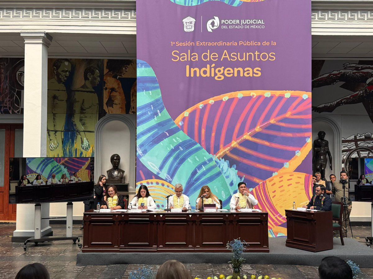 PJEdomex's tweet photo. La #SalaDeAsuntosIndígenas del #PJEdomex otorgó amnistía a Bonifacia, mujer mazahua, adulta mayor, que vivió en pobreza, rezago educativo y fue víctima de violencia, sexual y patrimonial. Sin traductor de su lengua y sin perspectiva de género, fue sentenciada en procedimiento abreviado a 8 años y 9 meses de prisión por homicidio simple, vulnerando su derecho a un debido proceso.

Tras el análisis de su caso, se acreditaron violaciones graves a sus derechos humanos, así como su condición de persona no reincidente y sin riesgo de violencia futura. Hoy, después de 3 años y 7 meses en el Penal de Santiaguito, recupera su libertad y su dignidad. 🌿✨