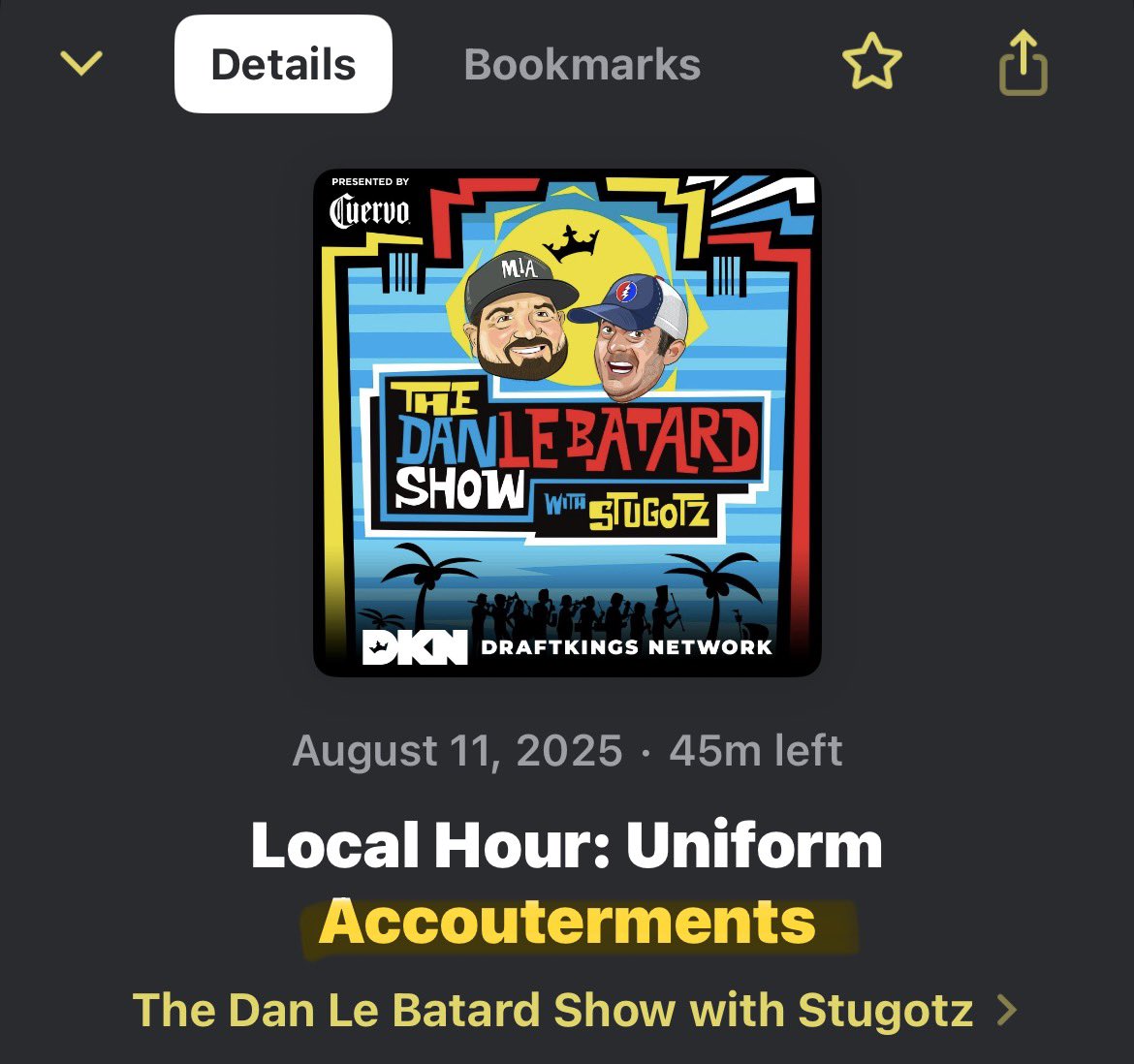 I hope this is a bit, but accoutrements*