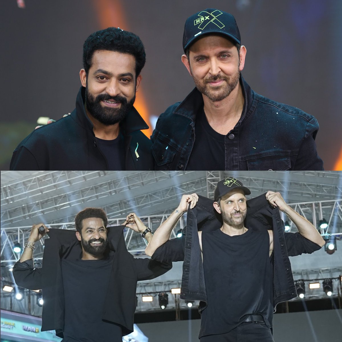 karthiksai9999's tweet image. Waahh This is the Best pic in Yesterday&apos;s #War2PreReleaseEvent 😍❤️

@tarak9999 @iHrithik #War2 #WAR2OnAug14th