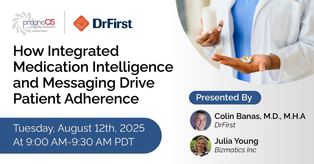 Happening Tomorrow! 🚨

Medication non-adherence causes 125K preventable deaths/year in the US. Learn how RxInform helps reduce med non-adherence. Join our webinar tomorrow Aug 12. 

Register Today: buff.ly/ZTxfEi5 

#Webinar #PatientEngagement #Medication