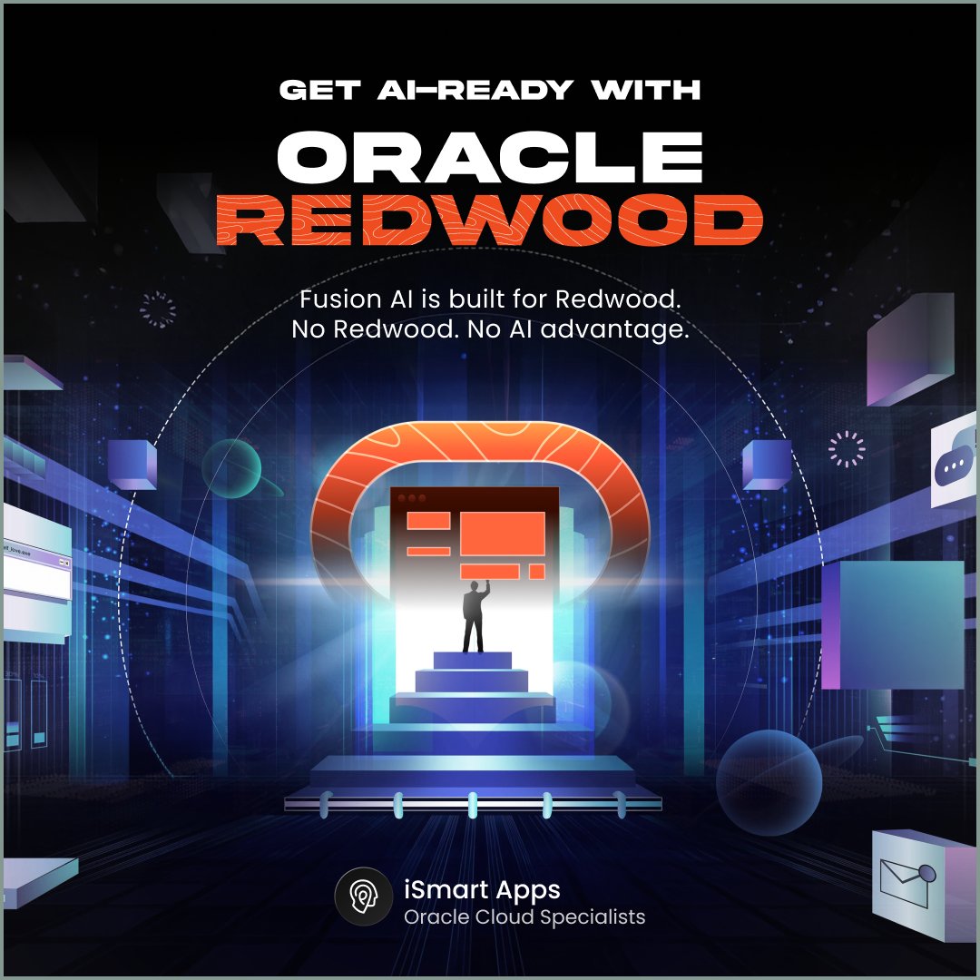 iSmartOracle's tweet image. 💡 Before you can leverage #AI in #OracleFusion, you need to be on #Redwood.

Oracle Fusion’s AI capabilities are tightly integrated with Redwood. If your organisation isn’t on Redwood yet, you’re falling behind.

⏳ And with Oracle’s timeline, delaying your #RedwoodTransition…