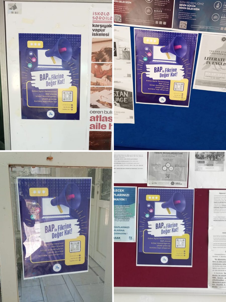 Posterlerimiz fakültelerimizin panolarında yerlerini aldı