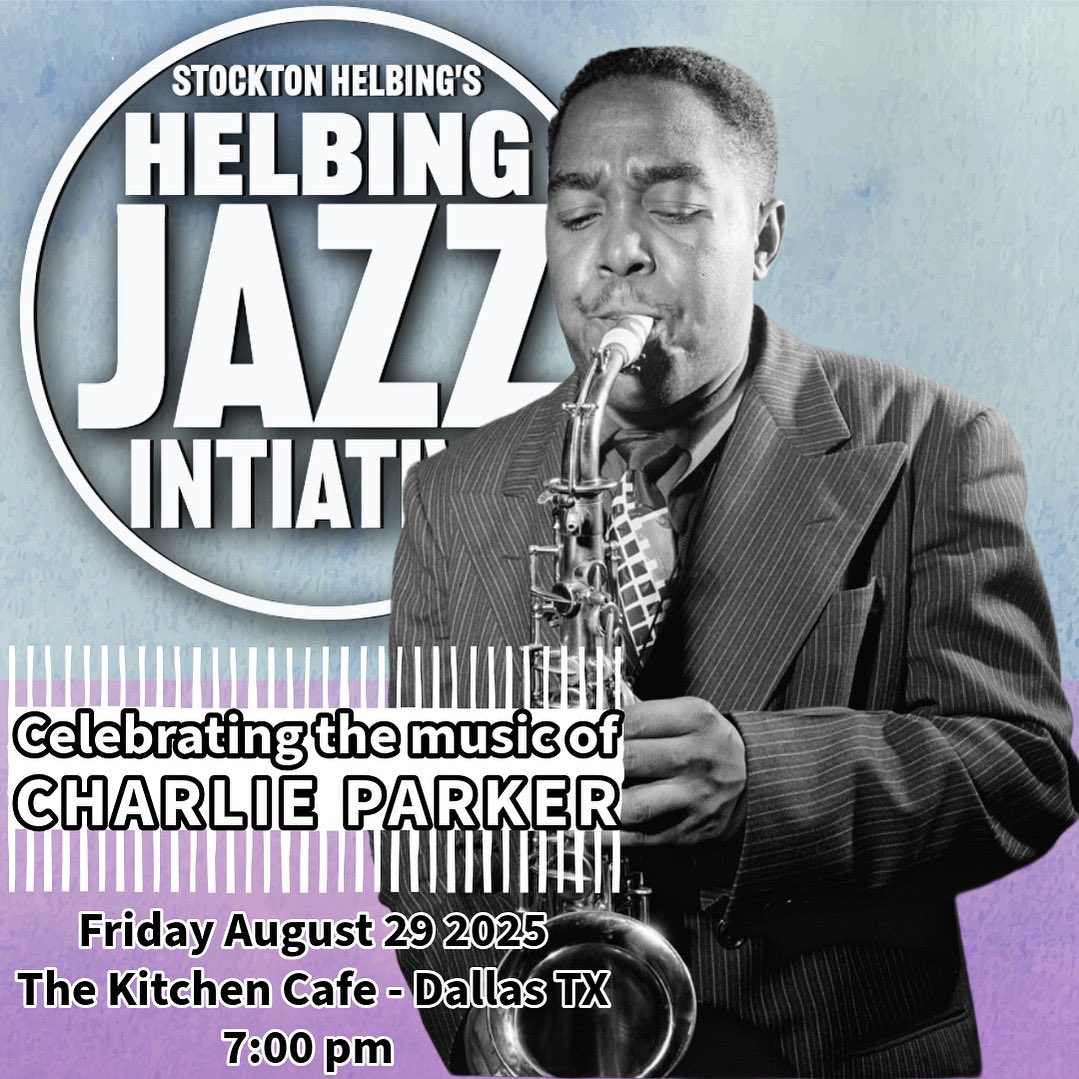 Mark your calendars for our August 29th show at the Kitchen Cafe, Dallas, TX! It juuuussstttt so happens to be Bird’s birthday! And Michael Jackson’s! And…..mine😇.
#charlieparker