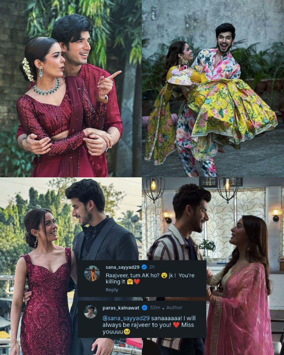 Yeahh i was offline but recently this happened......🥹❤️🧿

#SaRas #PalVeer #ParasKalnawat 
#sanasayyad