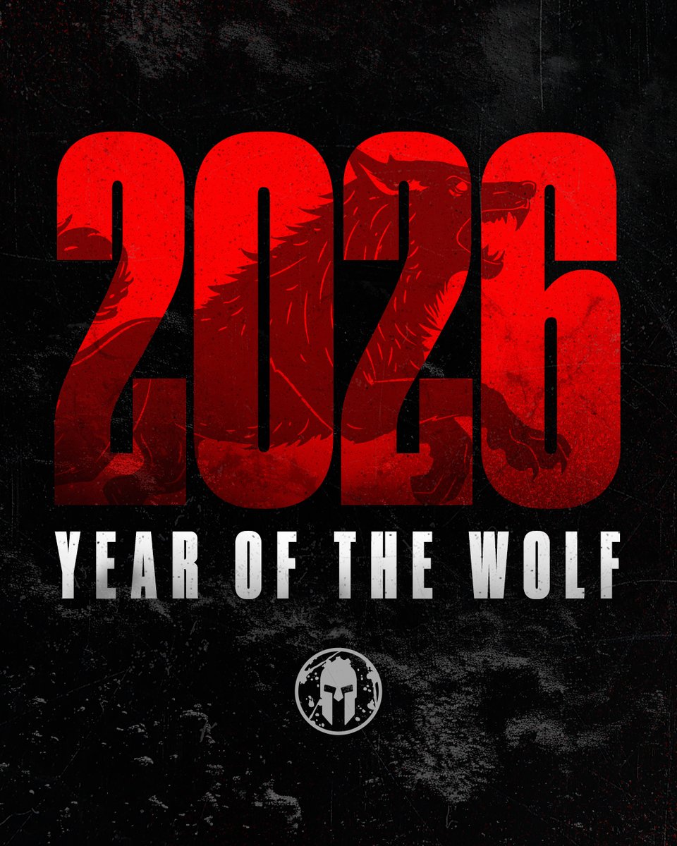 SpartanRace's tweet photo. Unleash your primal instinct as Spartan enters the Year of the Wolf, a symbol of resilience, intelligence, and unity.

Join the pack and embrace the wild in 2026.

https://t.co/NieR0rnyaA https://t.co/rqT6Tv1e1K