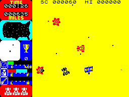 Retro365X's tweet photo. 🚗💨 On this day in 1983 — 42 years ago — Tranz Am hit the ZX Spectrum.

One of Ultimate’s early gems, it put you behind the wheel in a fuel-hunting, bandit-dodging dash across a post-apocalyptic USA. Pure 8-bit magic. #ZXSpectrum #RetroGaming #OnThisDay https://t.co/ND4cVN3UTp