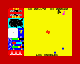 Retro365X's tweet photo. 🚗💨 On this day in 1983 — 42 years ago — Tranz Am hit the ZX Spectrum.

One of Ultimate’s early gems, it put you behind the wheel in a fuel-hunting, bandit-dodging dash across a post-apocalyptic USA. Pure 8-bit magic. #ZXSpectrum #RetroGaming #OnThisDay https://t.co/ND4cVN3UTp