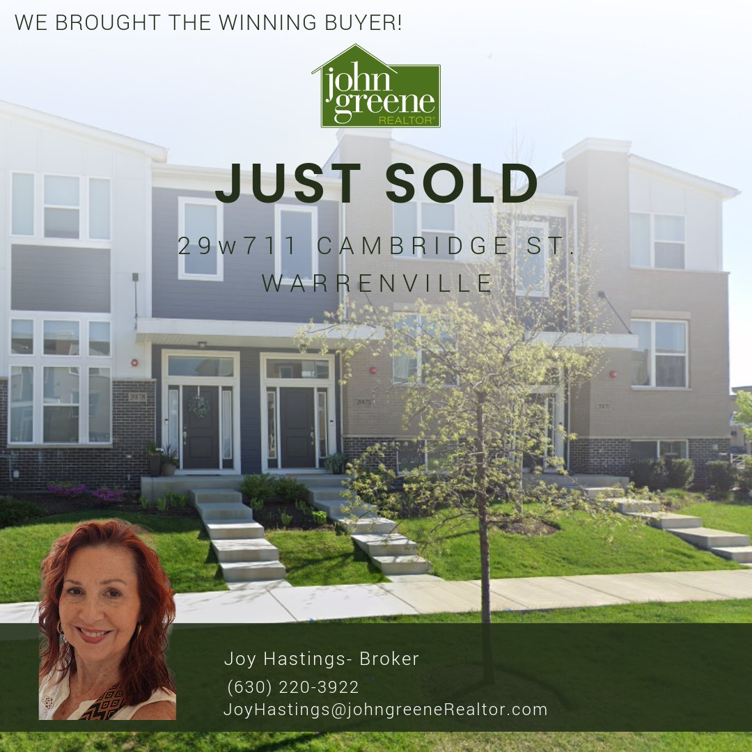 joyhastingsjgR's tweet image. Just closed -  29W711 Cambridge St. in Warrenville.  We brought the winning buyer! Ready to make a move? Call me—I'm here to help! #clients4life #here2helpu #buyer #Warrenville