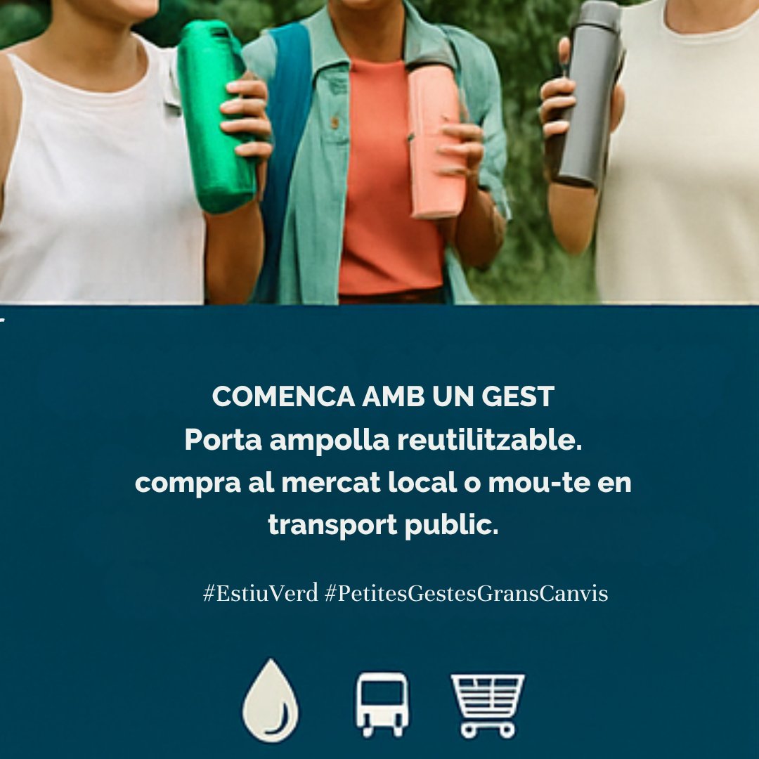 Andromines's tweet photo. 🌿 Aquest estiu, fes-lo més verd!
💡 10 consells pràctics per cuidar el planeta i gaudir al màxim 👉 [https://t.co/WB7wiO4biU

🔋 Ens agafem uns dies per recarregar piles. Tornem al setembre amb més energia! 💚

#Sostenibilitat #EstiuVerd #Andròmines https://t.co/0h2tNzSczB