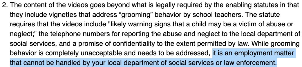 NC lawmakers passed the Protect Our Students Act to stop abuse before it starts. But <a href="/MoGreenNCDPI/">NCDPI Superintendent Mo Green</a> calls grooming “an employment matter” and attacks <a href="/NCSaferSchools/">NC Center for Safer Schools</a> for teaching our kids the warning signs in prevention videos.

Parents demand better. #ncpol