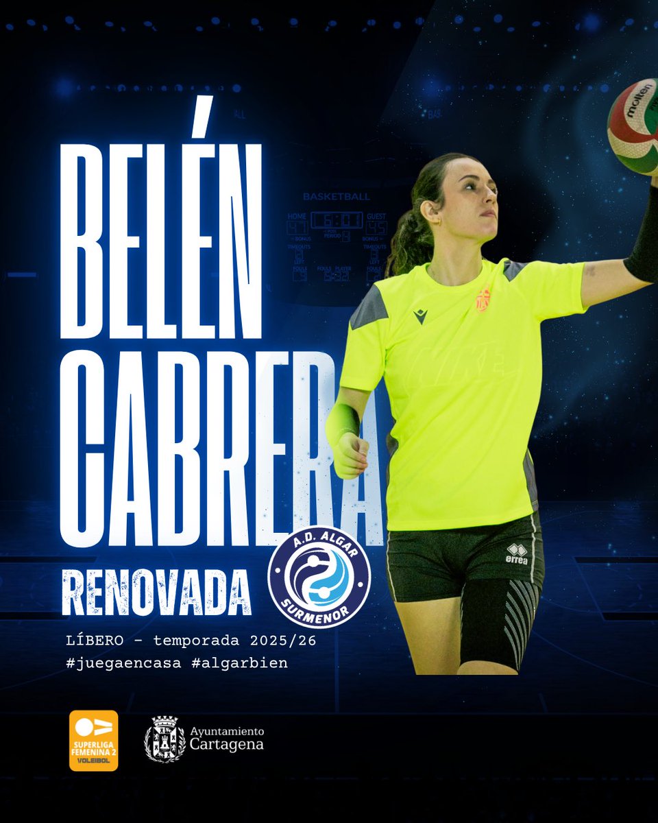 algarsurmenor's tweet photo. Belén Cabrera sigue en casa 🫶

Tercera renovación y cuarta temporada consecutiva para la andaluza, una jugadora única dentro y fuera de la pista 💙

La líbero volverá a ser una pieza clave en el equipo algareño. Inteligencia y personalidad ✅

Ella sí que #juegaencasa #algarbien https://t.co/iqDrlm4qJu