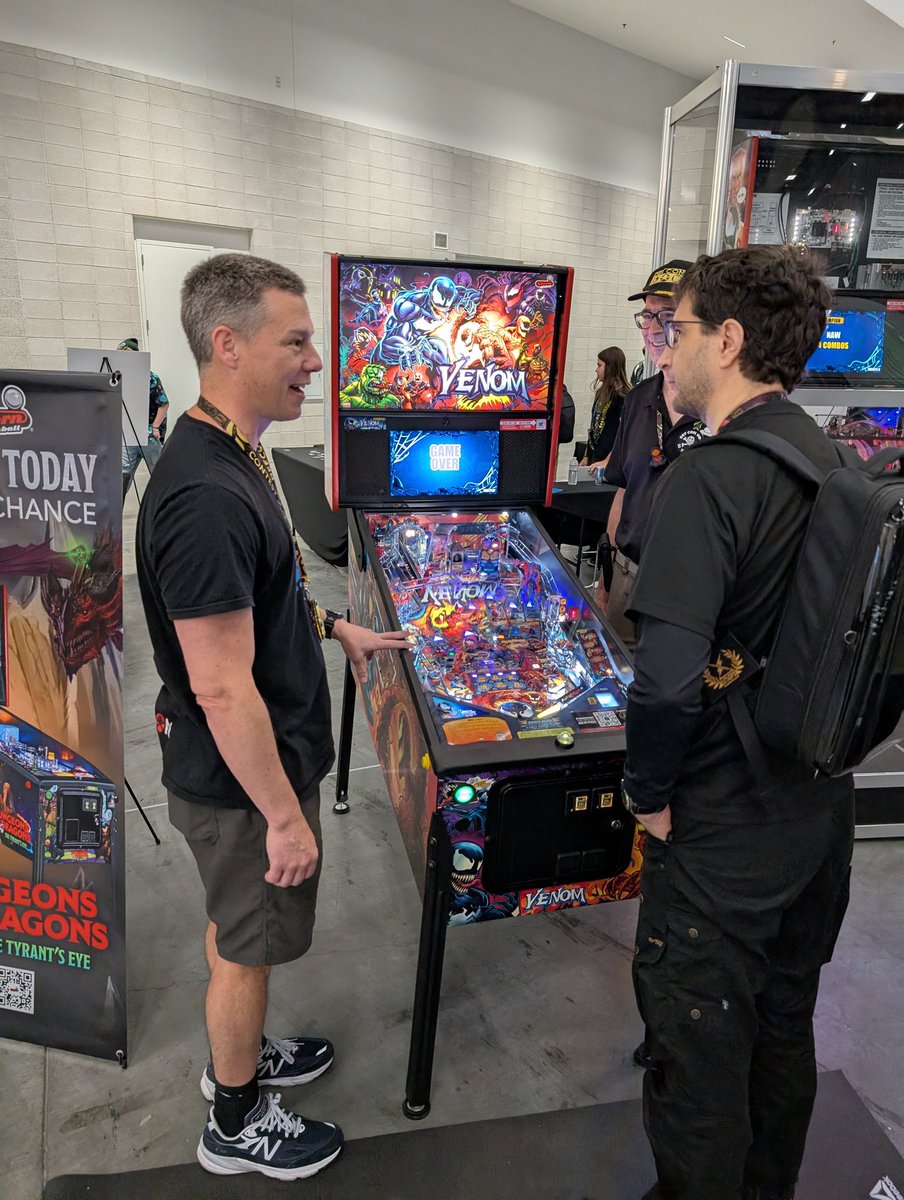 Playing a game of Pinball with DT was one highlight of my DEF CON 33 adventure #PinballHackers #defcon33 #defcon #thedarktangent <a href="/defcon/">DEF CON</a> #Sternpinball #Pinball