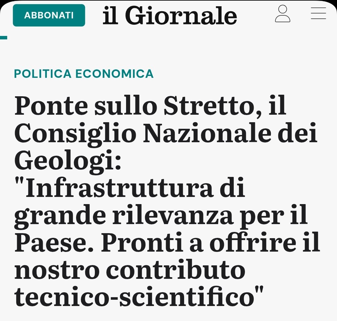ilgallico50Ac's tweet image. Ma se il Consiglio Nazionale dei Geologi è pronta a offrire il suo contributo, significa che il progetto è stato avallato dal #cipas senza prima consultarli?

Siano in mano a dei pazzi 

#Sicilia #PontediMessina #Salvini #bocchino